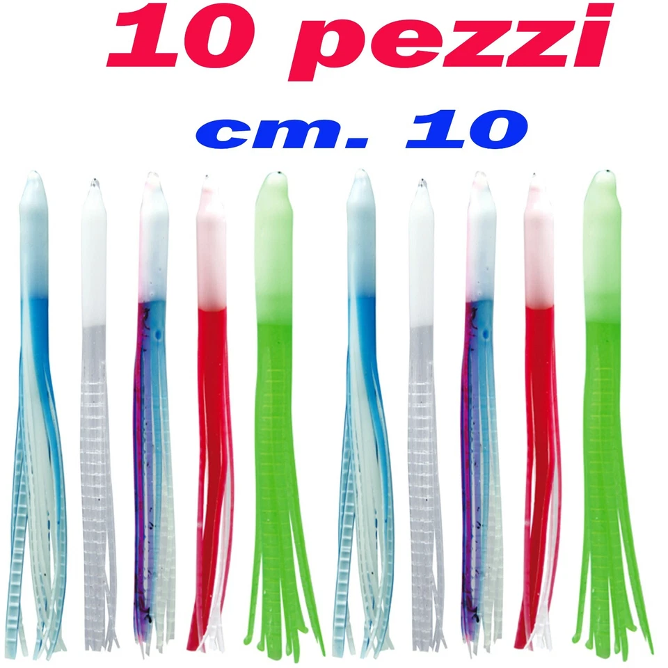 Artificiali Traina Octopus Polipetti Cm 10 Esca Artificiale Mare Barca Canna   - Immagine 1 di 1