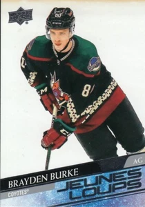 2020-21 Brayden Burke Young Guns Upper Deck Series 2 French Jeunes Loups #499 - Picture 1 of 2