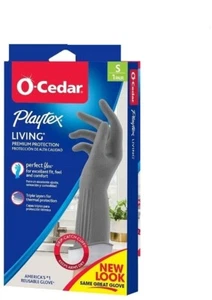 Playtex Living Cleaning Gloves w/ Drip Catch Cuff Small - 1 Pair - Pack of 3 - Picture 1 of 5