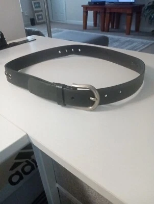 Dockers | Cinturón de cuero negro cosido para mujer | Talla M  Foto 1 de 4