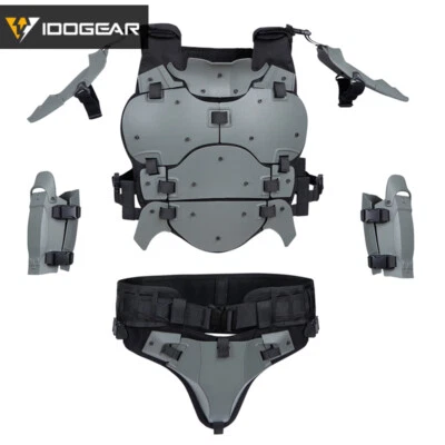 IDOGEAR Tactical Vest MOLLE Paintball Armor Suit w/ Elbow Pads Buckle Belt Army - Image 1 of 4