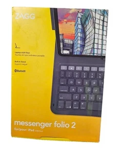 Zagg Messenger Folio 2 iPad 10th Generation 10.9 Inch Case w/ Keyboard NIB - Photo 1/2