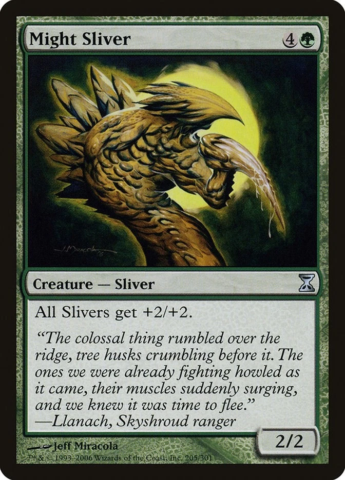 Might Sliver 205 LP Normal Time Spiral MTG EN - Image 1 of 1