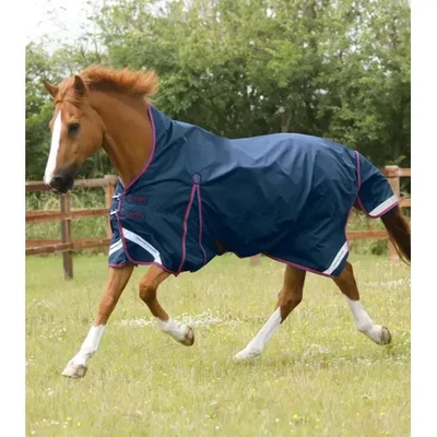 Premier Equine Buster Hardy 0g Half Neck Turnout Rug in Navy - Image 1 of 4
