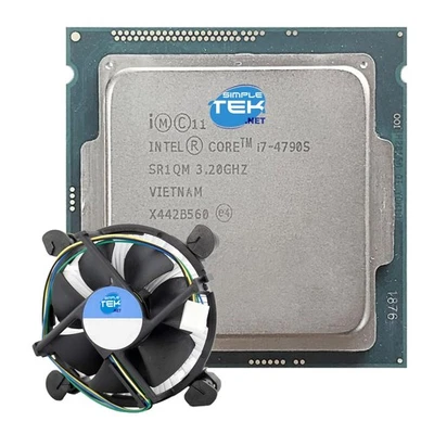 Intel Core I7-4790S LGA 1150 Processor CPU 4C/8T Max 4.00GHz + Cooler - Image 1 of 4