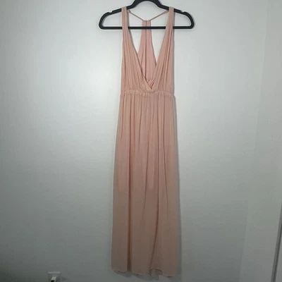 Alice & Olivia Silk Pink Halter Maxi Dress Size XS - Image 1 of 4