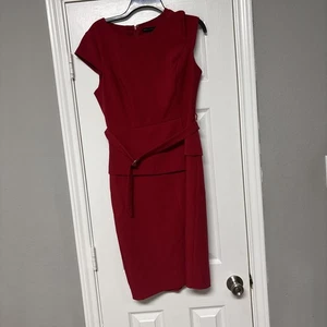 WHBM White House Schwarzmarkt Kleid Größe 8 rot neu ohne Etikett kostenloser Versand - Bild 1 von 6