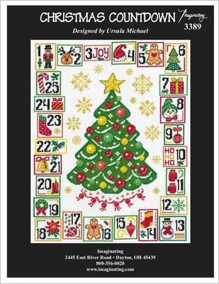 Ursula Michael Counted Cross Stitch Leaflet ~ Christmas Countdown ~ 3389 - Image 1 of 2