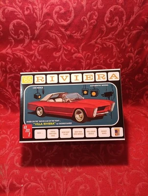 M21C Sealed AMT 1965 BUICK RIVIERA 3 in 1 Customizing 1/25 MODEL KIT retro - Image 1 of 2
