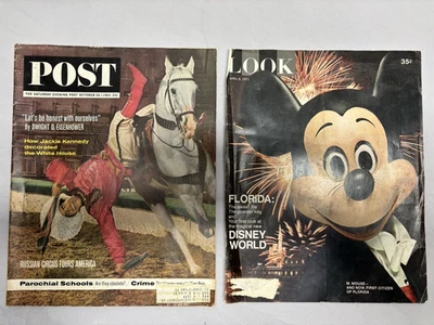 Saturday Evening Post October 26  1963 Eisenhower, Kennedy, plus LOOK cover 1971 Foto 1 de 4