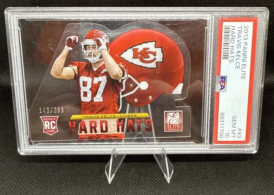 2013 Panini Elite - Rookie Hard Hats Travis Kelce #93 /299 (RC) - Image 1 of 4