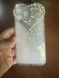 GORGEOUS 14 Pro Max BLING HEART and iridescent heart case, new in packaging. - Photo 1 sur 3