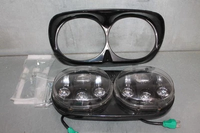 Harley Davidson 2004-13 Road Glide Rivco LED Dual Illuminati Headlight Foto 1 de 4