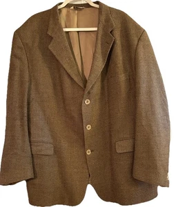 Stafford Men’s Blazer 50 R Brown Wool Blend - Picture 1 of 8