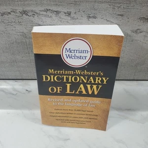 Merriam-Webster’s Dictionary of Law Paperback - 2016 by Merriam-Webster - New! - Picture 1 of 12