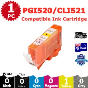 1X Compatible Ink CLI-521 Yellow For Canon PIXMA MP980 MP990 MP550 - Picture 1 of 2