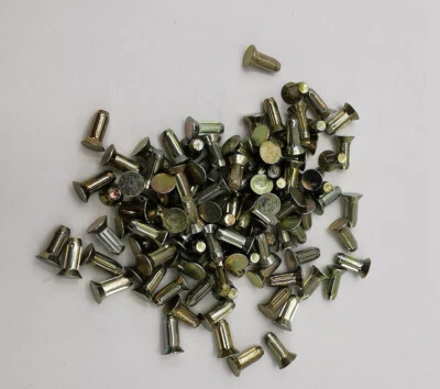 350 Pièce Senknieten Rivets en Acier 8x3mm Plein Acier Rivet Ø3mm Longueur 8mm - Photo 1/2