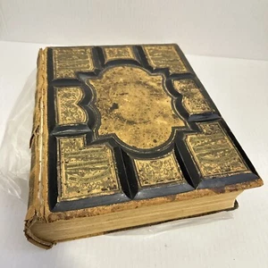 1870 Edition The Holy Bible by William W Harding Old And New Testaments Antique - Picture 1 of 9
