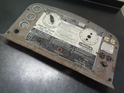 LINCOLN SA 200 250 SA200 SA250 PERKINS 3.152 WELDER FRONT PLATE GAUGES COVER - Image 1 of 4