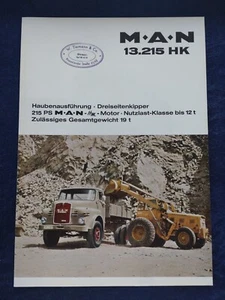 MAN 13.215 HK Prospekt ca. 1965 - Picture 1 of 3