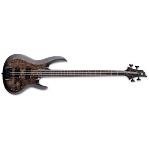 ESP LTD B-4 Ebony Electric Bass Guitar Charcoal Burst Satin BRAND NEW - Picture 1 of 4