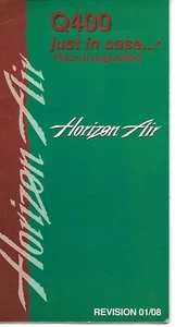 Safety Card - Horizon Air - Q400 - 2008 (S4655) fs - Picture 1 of 1