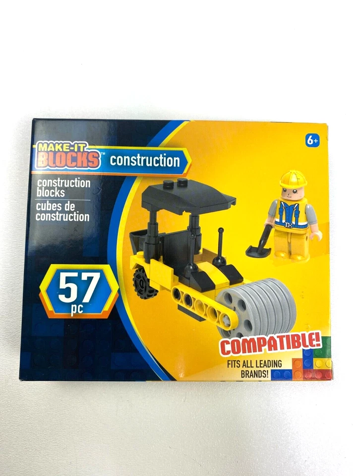 Make-it Blocks- 5 Sets Construction Themed Compatible With Legos