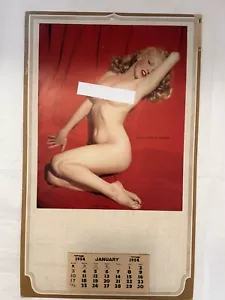 MARILYN MONROE KALENDER PIN-UP 1954 Originaldruck auf Karton sehr guter Zustand ungerahmt - Bild 1 von 5