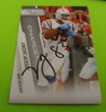 2010 Vincent Jackson SIGNED Panini Prestige Card #166 San Diego Chargers AUTO