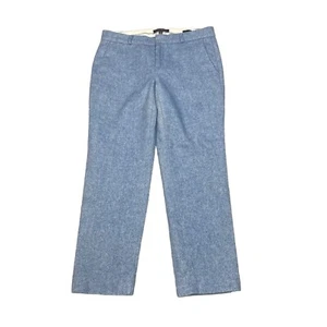 Banana Republic Avery Nova Fides Light Blue Wool Lined Trousers Pants Size 4 - Picture 1 of 8