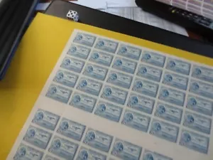 MEXICO AEREO CORREOS XIX OLYMPICS 1965 SOUVENIR 5¢ SHEET OF 50 MNH - Picture 1 of 14