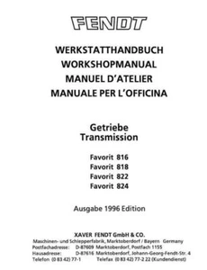 Fendt 800 transmission 816 818 822 824 Workshop Manual Delivered Today - Picture 1 of 4