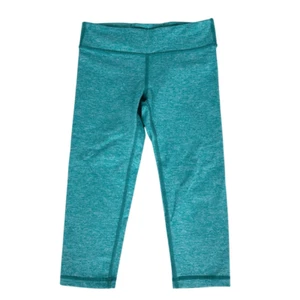 Ivivva By Lululemon Girls Crop Legging size 10 Teal - Picture 1 of 6