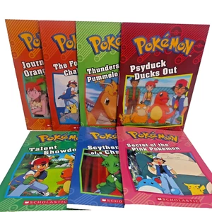 Pokemon Classic Collection Chapter Books 7 Paperback lot Psyduck Dusks Out - Picture 1 of 12