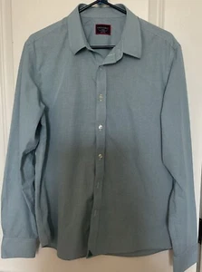 Camisa de Carrera Untuckit Botón Frontal Azul Mini Cuadros L - Imagen 1 de 4