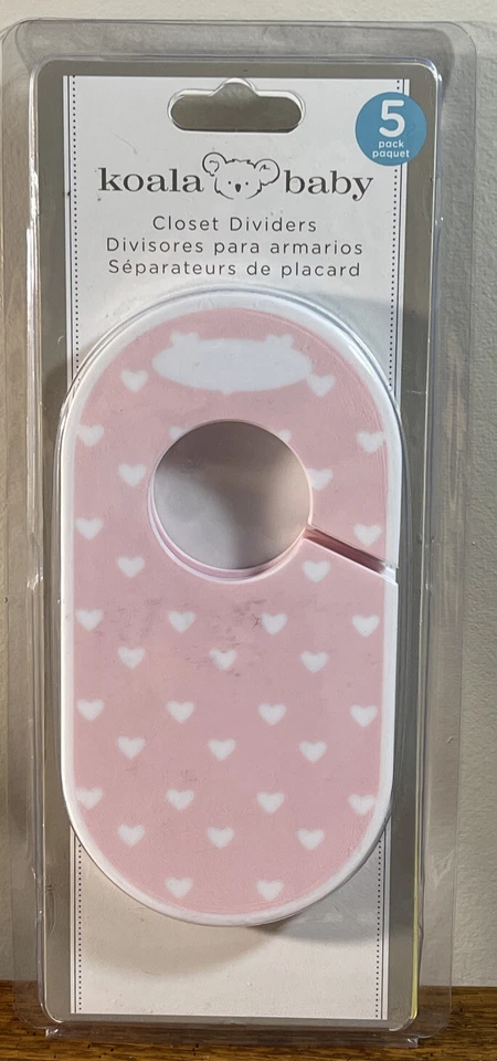 Bebé Niño Niños Nuevo Koala Bebé 5 Pack Divisores Armario - Rosa Foto 1 de 2