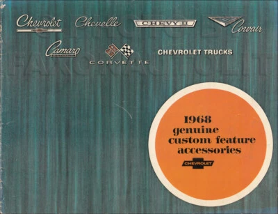 Chevy 1968 accesorios personalizados álbum de concesionario libro de sala de exposición original Foto 1 de 4