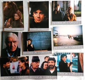 Lot de 9 photos cinéma ATTENTION BANDITS Claude Lelouch - Imagen 1 de 1