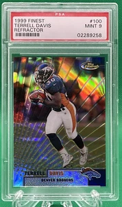 1999 Topps Finest Refractor Refractors Ref Terrell Davis 🔥 PSA 9 HOF Broncos - Picture 1 of 2