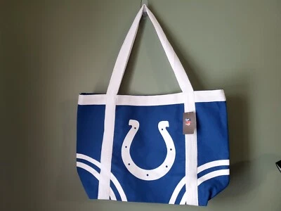 ProFANity NFL Indianapolis Colts Canvas Tote Bag 19''x13'' Littlearth - Image 1 of 4