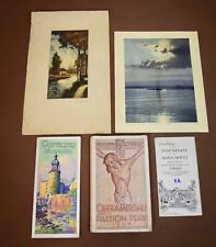Lot de 5 vintage (1930) acquisitions de voyages allemandes/suisses - voir descriptions