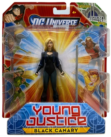 DC Universe Young Justice Black Canary Action Figure NEW 2011 Collect & Connect Cover