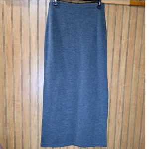 Vintage Joe Vanbasset Strick Maxi Rock Grau High Waist Freizeit Alltag Gr. M - Bild 1 von 5