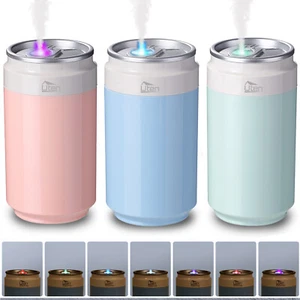 Coke Mini Air Humidifier 260ML Aromatherapy Mist 7 Colors USB Humidifier For Car - Picture 1 of 33
