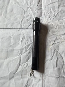 Mini Mag Flashlight 2 AA with blue lens key chain trade up to LED - Picture 1 of 2