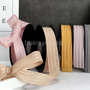 Stripe Mesh Web Ribbon Hollow - 2.5cm x 18M Roll -- Bow Gift Flower Wrap - Picture 1 of 6