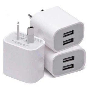 1/5/10Pcs Universal Travel 5V 2A Dual Port USB Wall Charger - Photo 1 sur 11