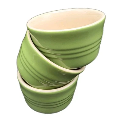 Juego de 3 Mini Cuencos Ramekins de Gres Verde Kiwi LE CREUSET 200 ml  Foto 1 de 4