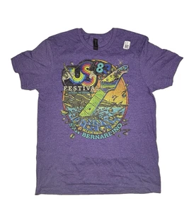 Camiseta púrpura de banda de música mediana de los 80 para hombre - Imagen 1 de 1