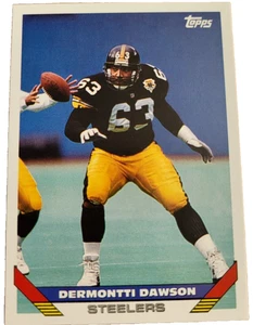 1993 Topps Dermontti Dawson #78 Pittsburgh Steelers NFL Football Card (Z - Picture 1 of 2